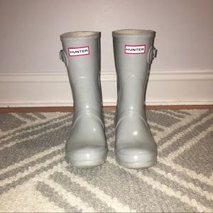 Hunter Original Short Rain Boot Size 6 Gray